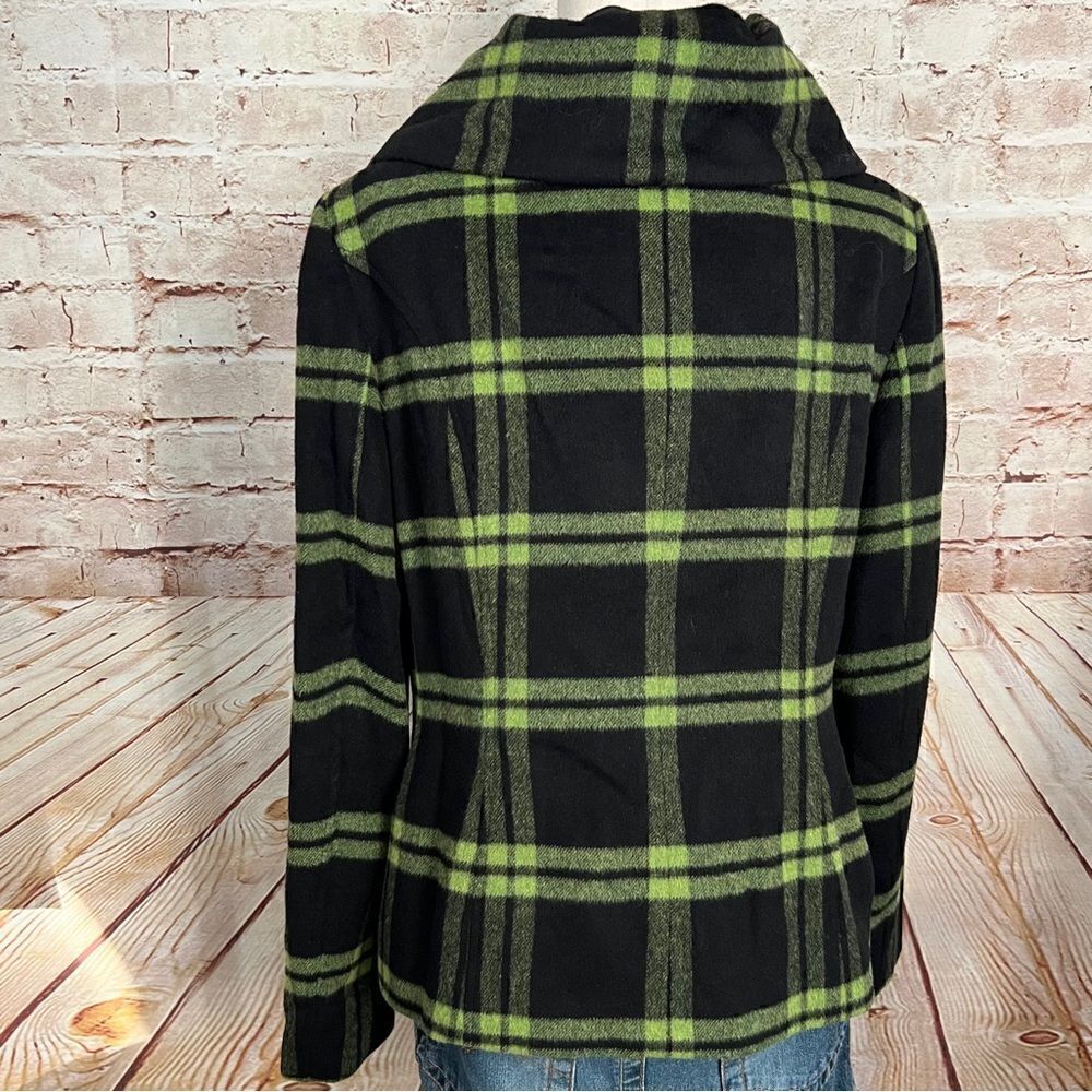 Tribal wool plaid pea coat - Picture 8 of 8
